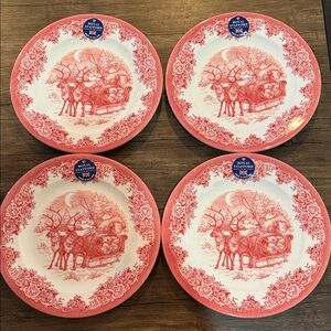 Royal Stafford Holiday Plates From England. Set of 4.